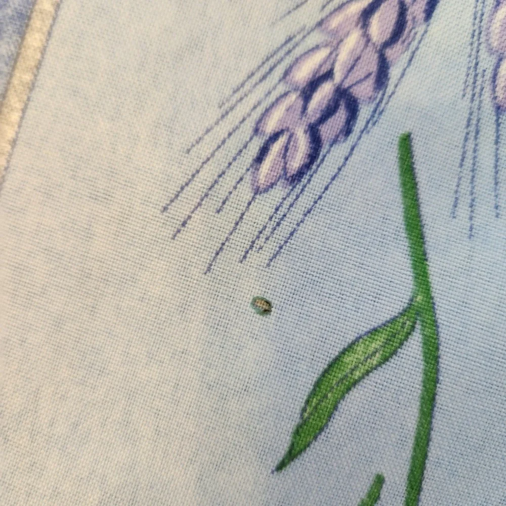 Vintage French Home 100 x 60 Blue and Yellow Flowered Tablecloth